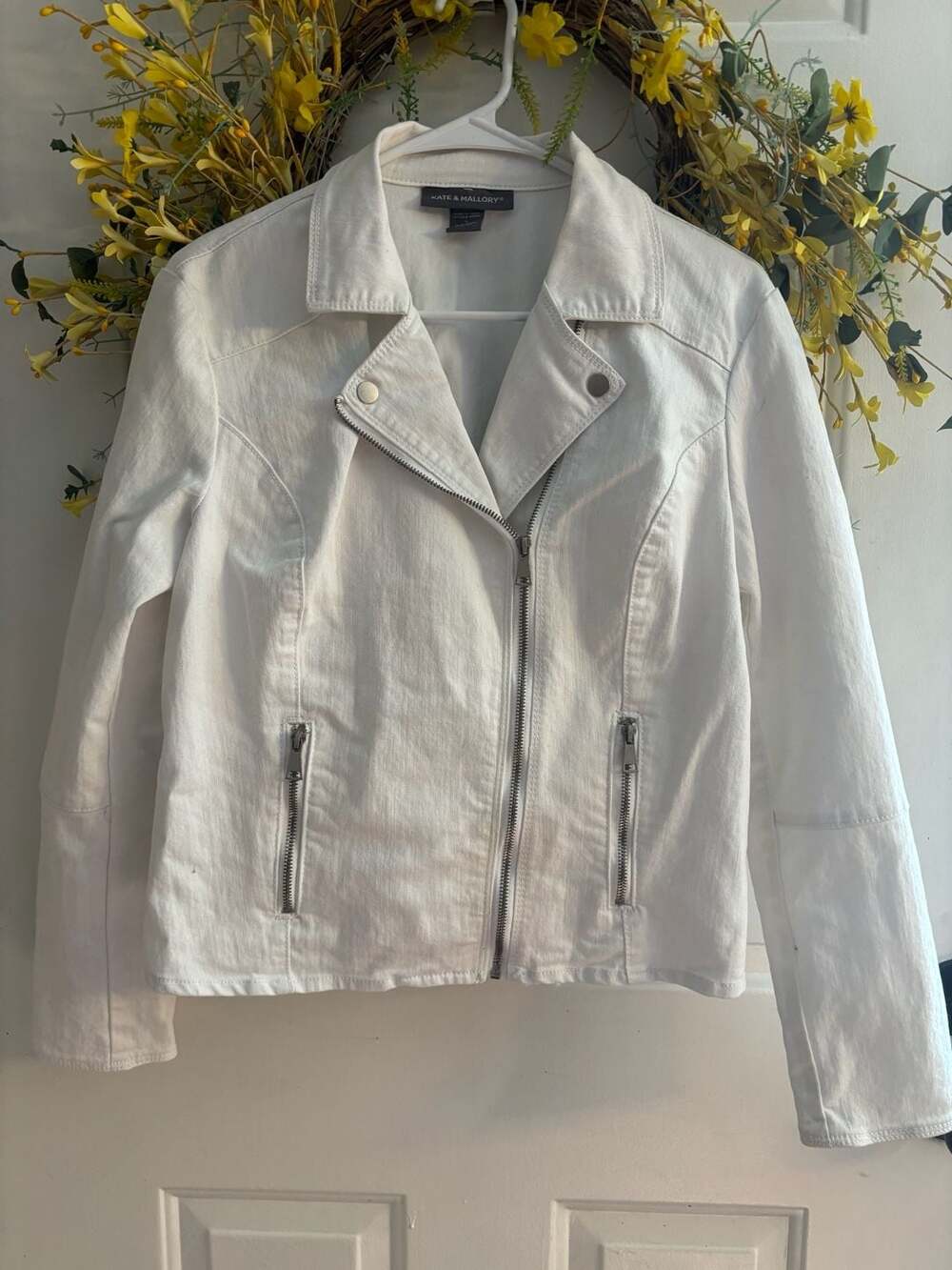 Kate & Mallory White Denim Jacket
